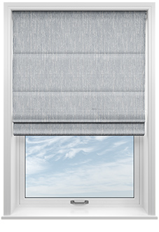 Cascade, Silver Stream - Roman Blind